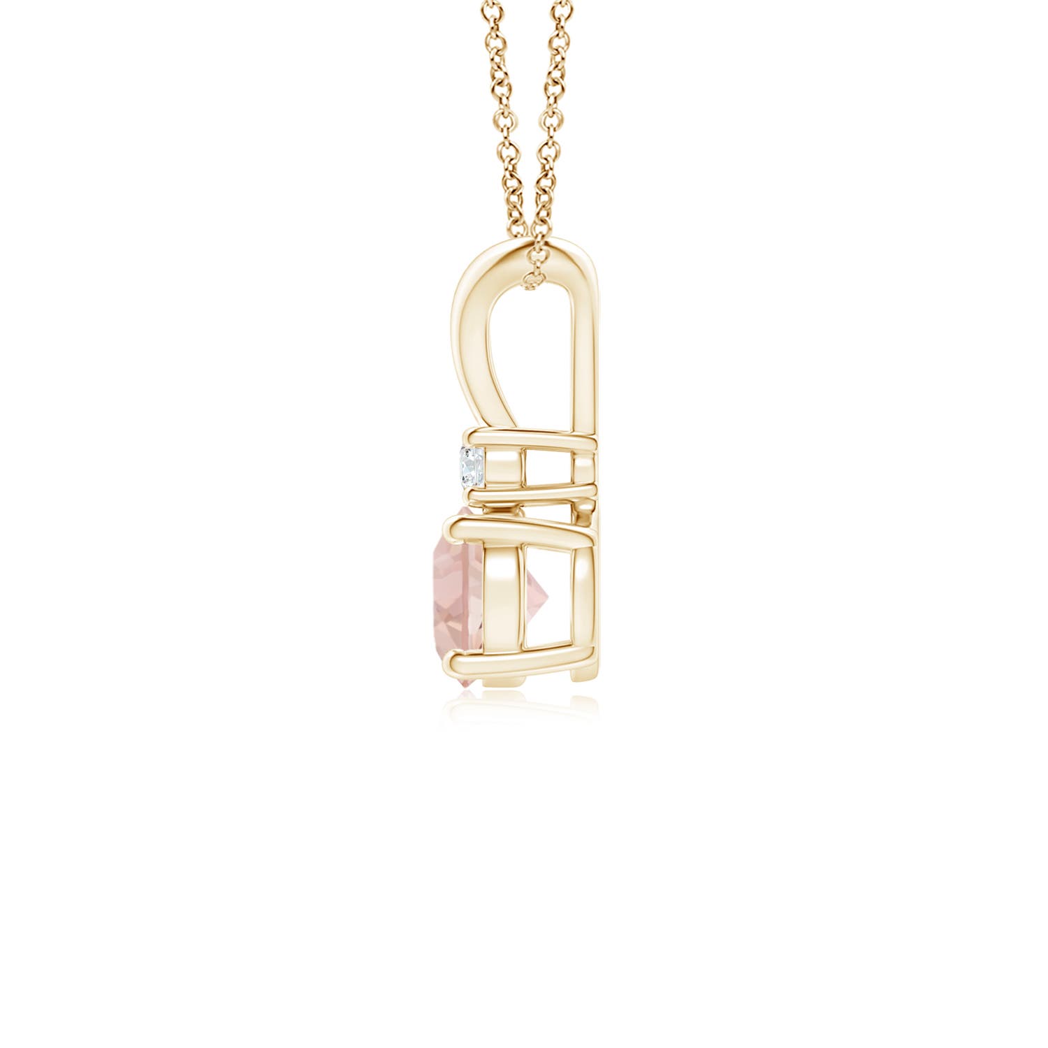 AAA - Morganite / 0.45 CT / 14 KT Yellow Gold