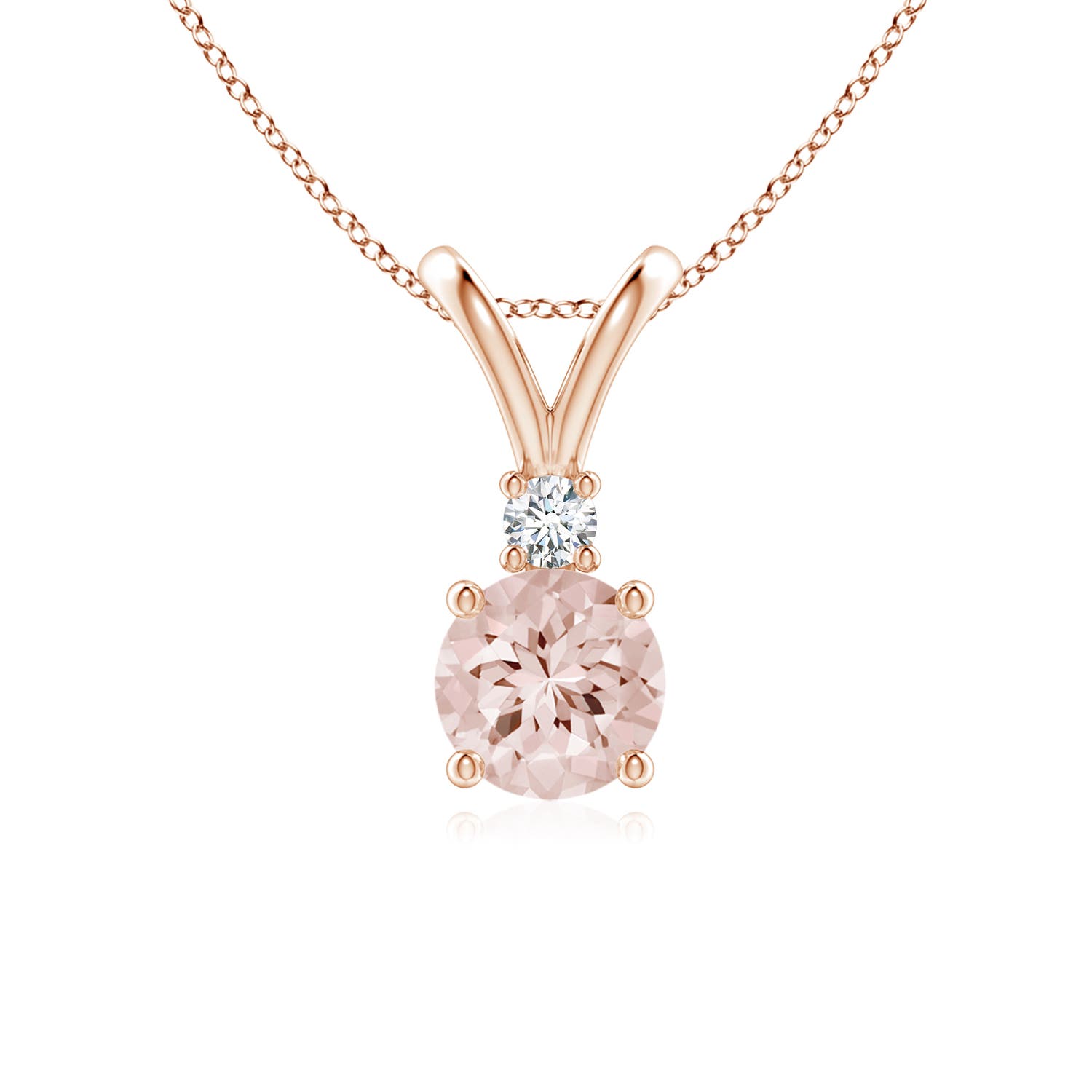 AA - Morganite / 0.74 CT / 14 KT Rose Gold