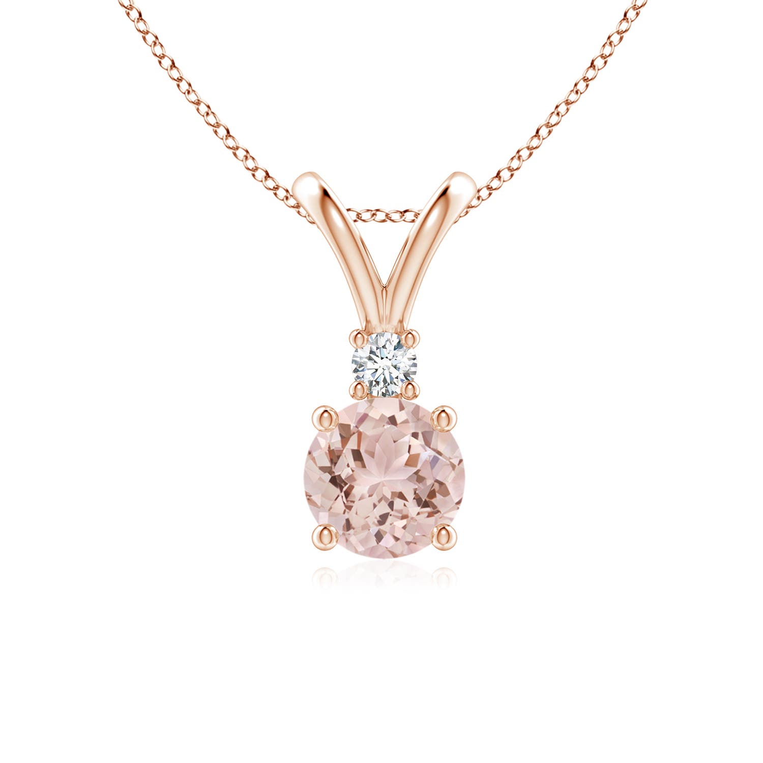 AAA - Morganite / 0.74 CT / 14 KT Rose Gold