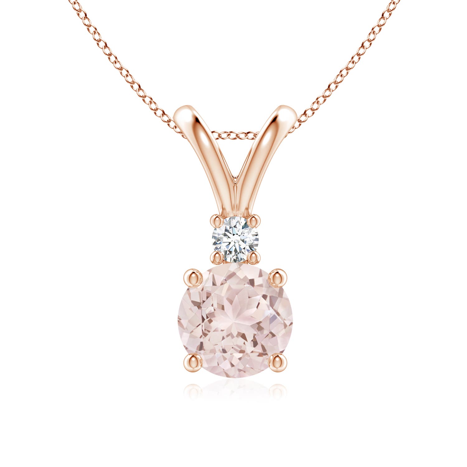 A - Morganite / 1.17 CT / 14 KT Rose Gold