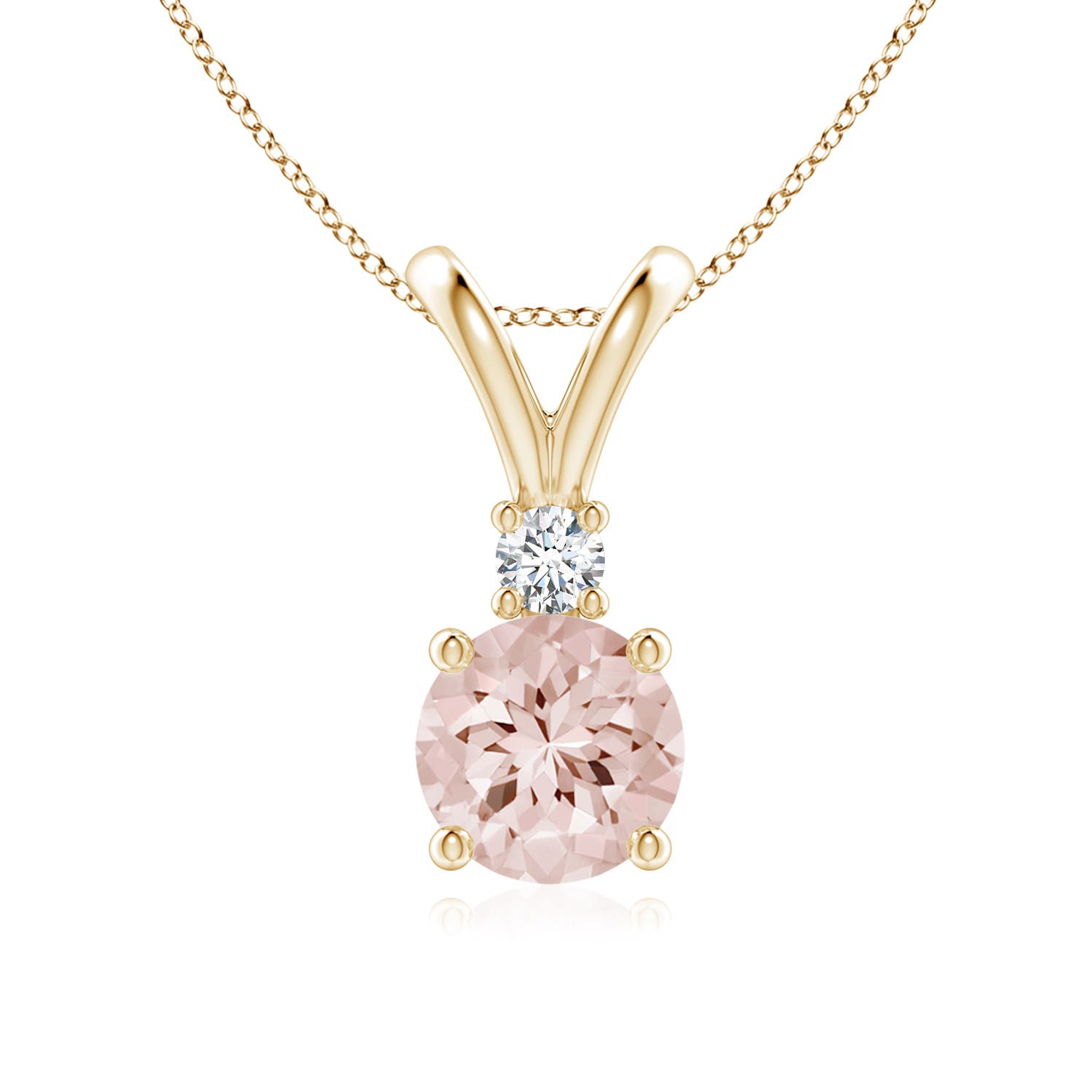 AA - Morganite / 1.17 CT / 14 KT Yellow Gold