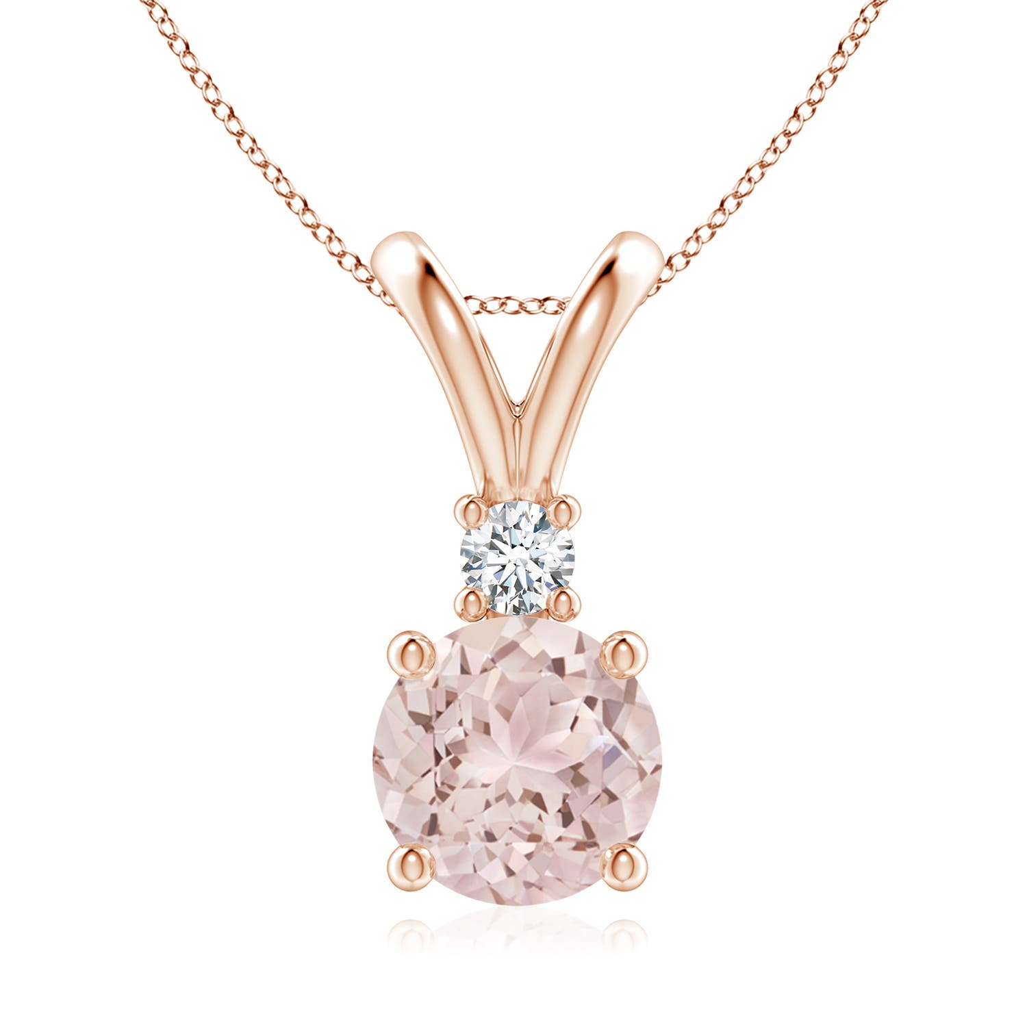 A - Morganite / 1.74 CT / 14 KT Rose Gold