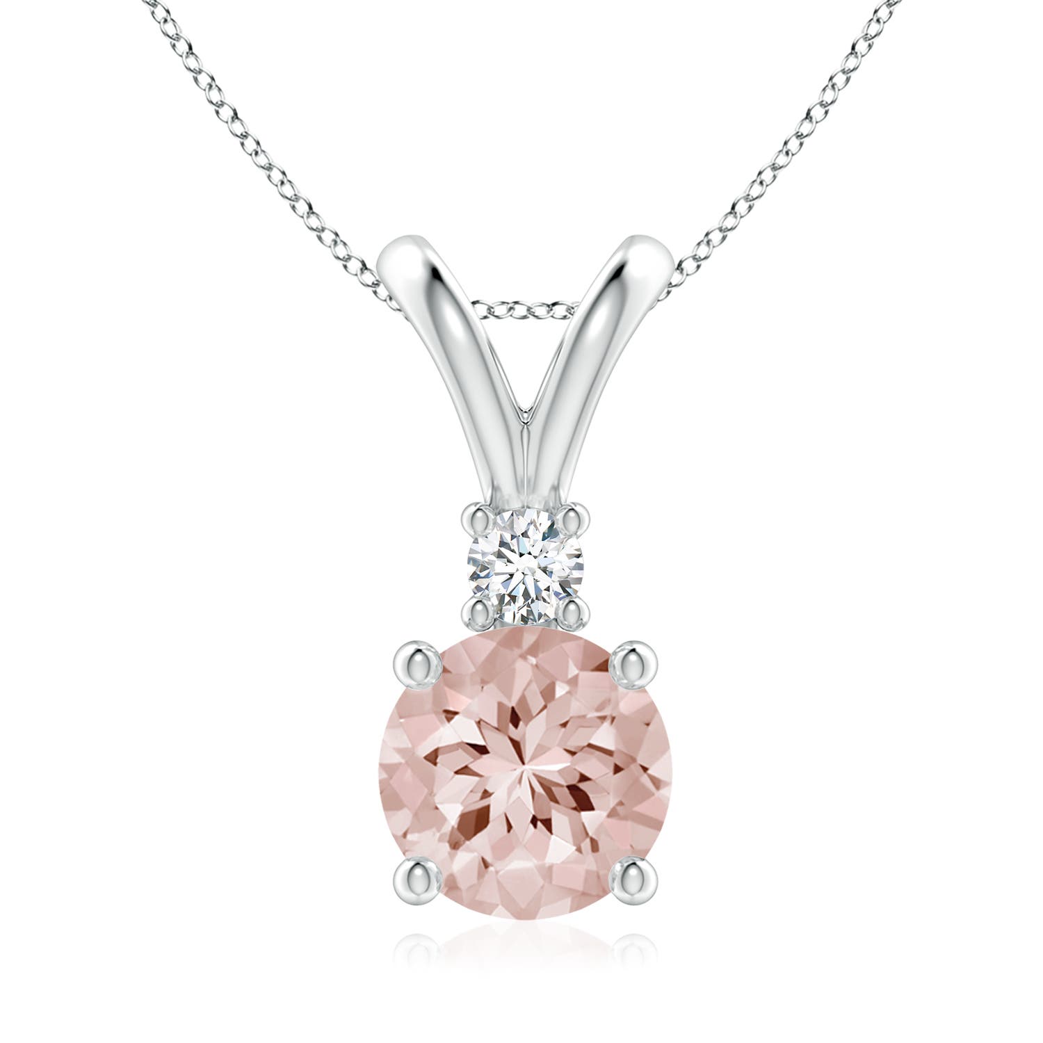 AA - Morganite / 1.74 CT / 14 KT White Gold