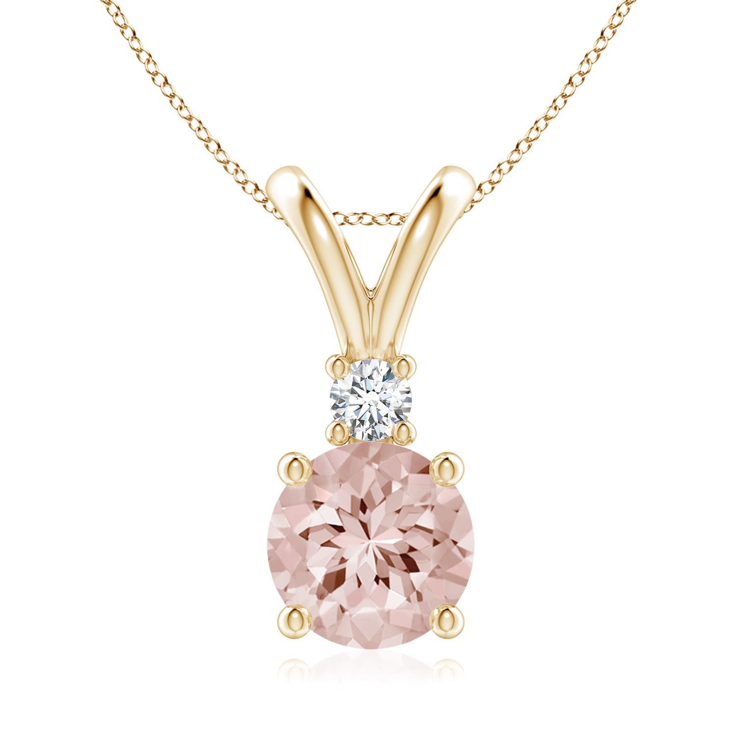 AA - Morganite / 1.74 CT / 14 KT Yellow Gold