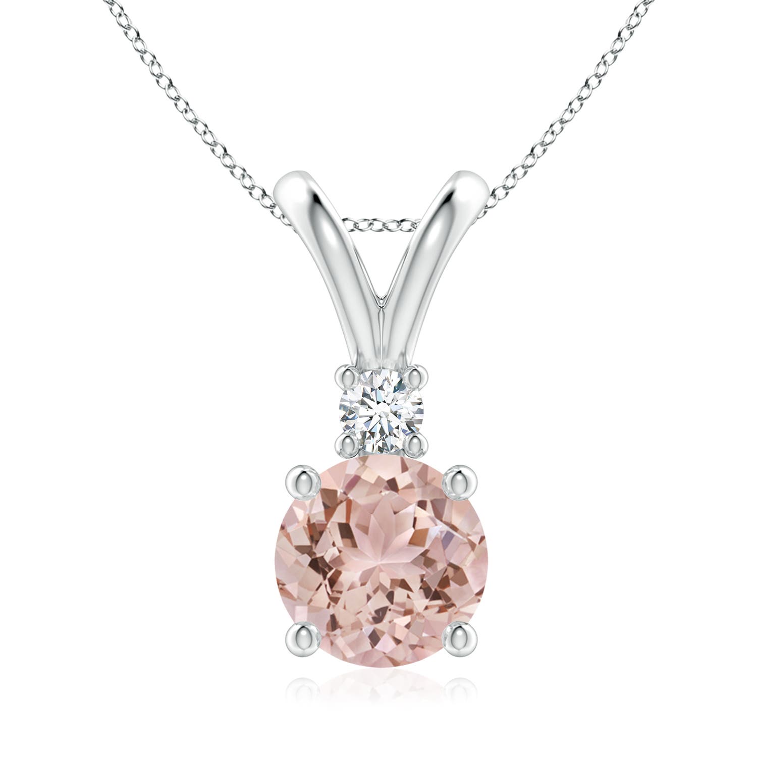 AAA - Morganite / 1.74 CT / 14 KT White Gold