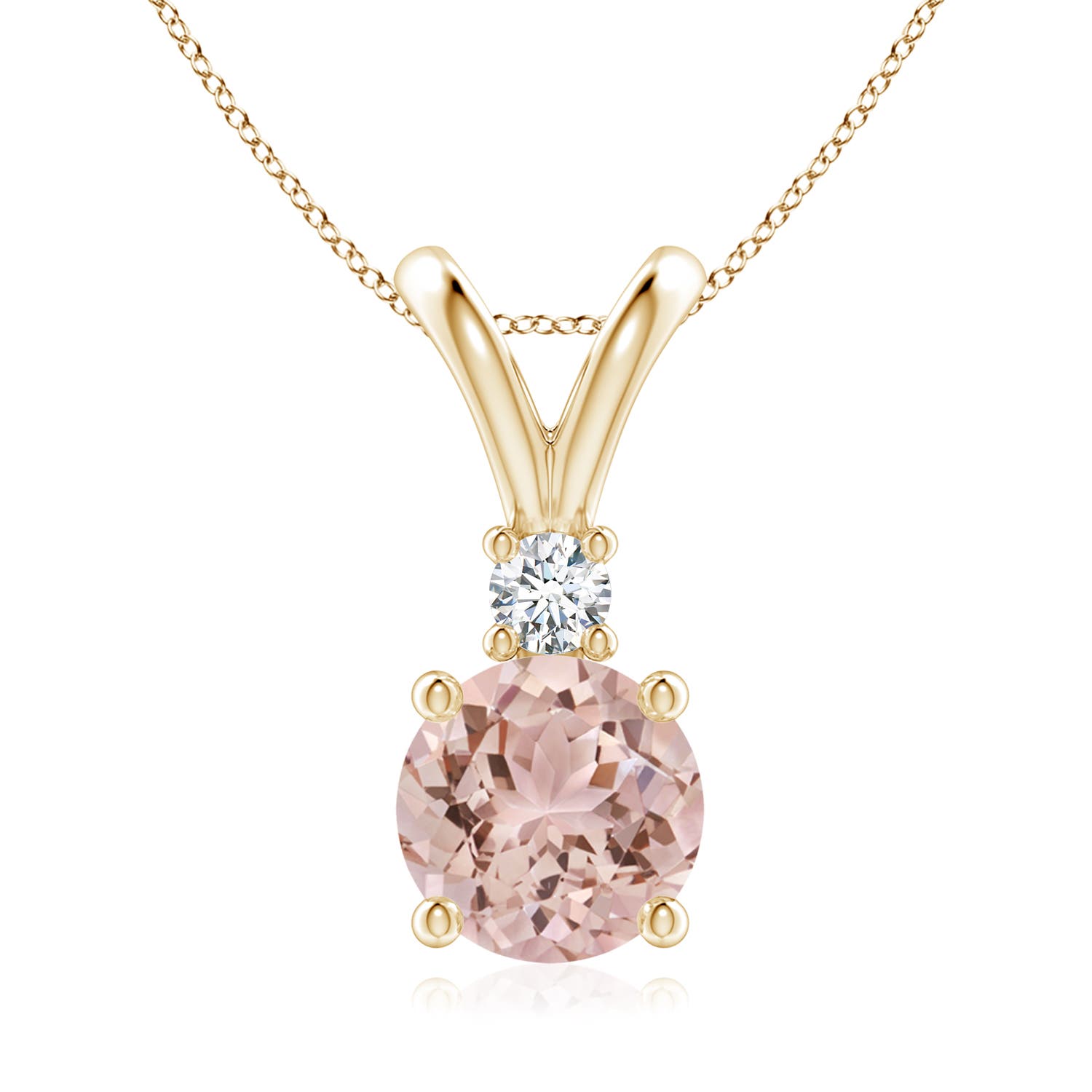 AAA - Morganite / 1.74 CT / 14 KT Yellow Gold