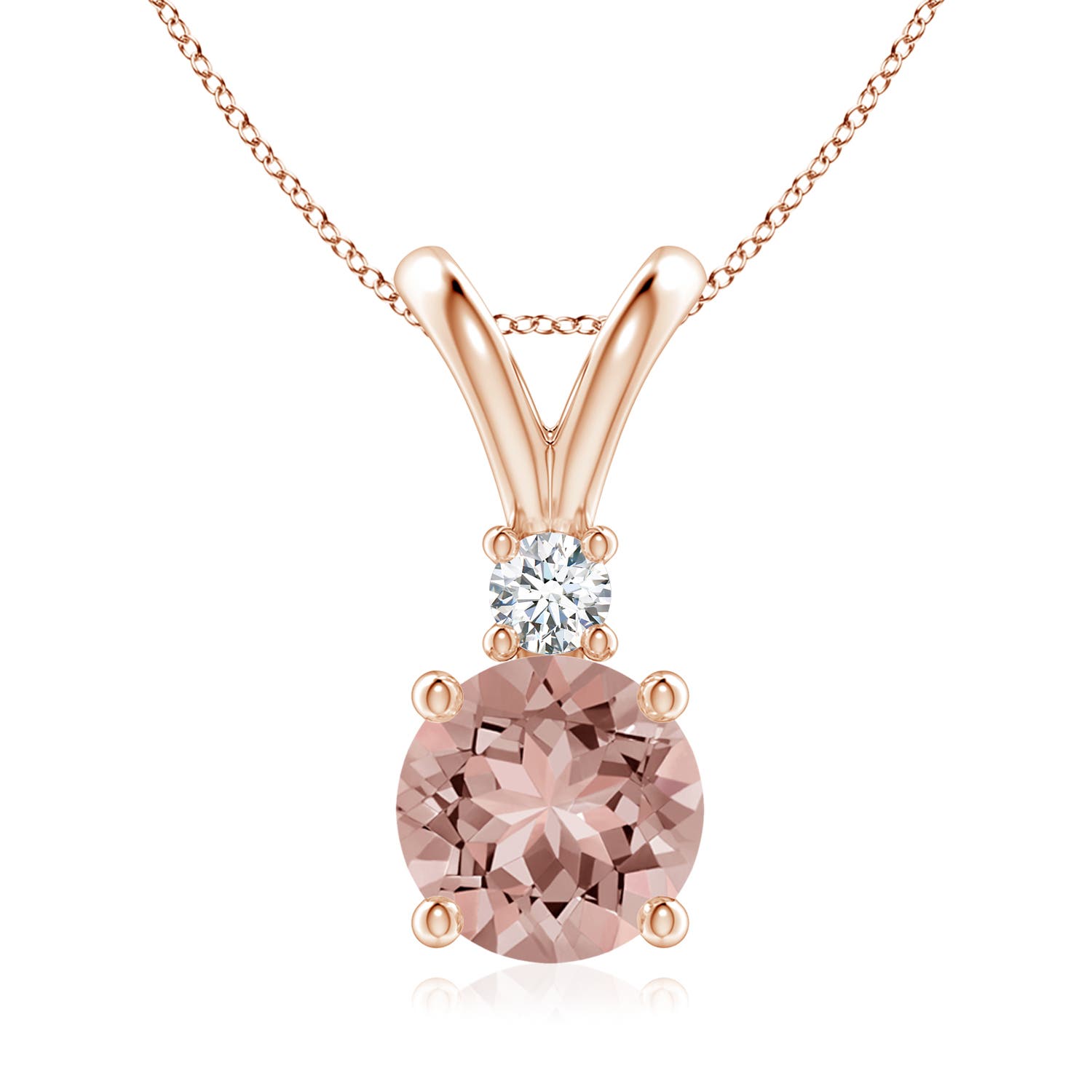 AAAA - Morganite / 1.74 CT / 14 KT Rose Gold