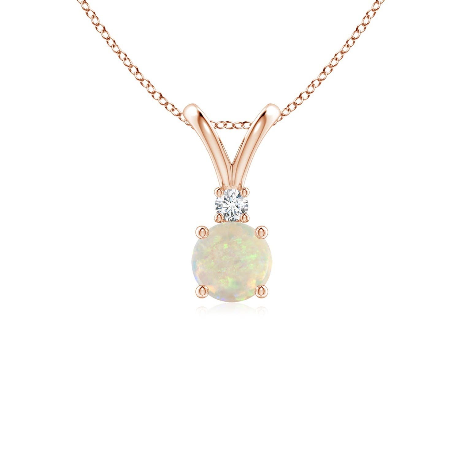 AAA - Opal / 0.36 CT / 14 KT Rose Gold