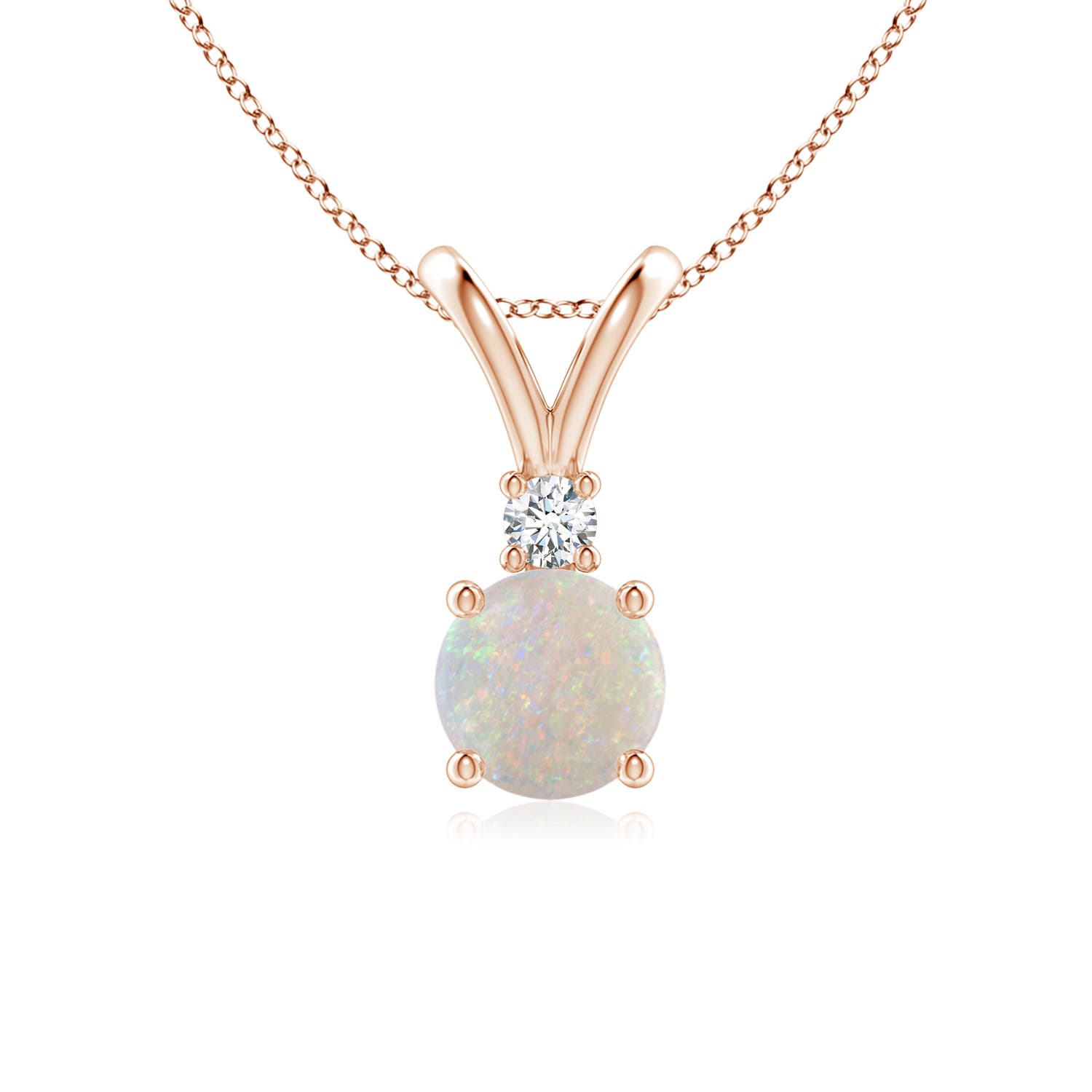 AA - Opal / 0.54 CT / 14 KT Rose Gold