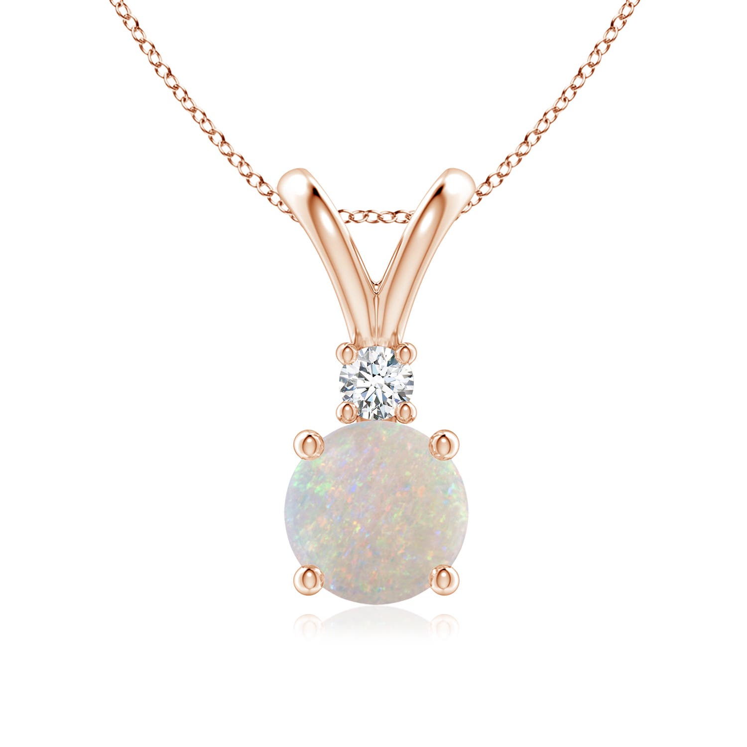 AA - Opal / 0.82 CT / 14 KT Rose Gold