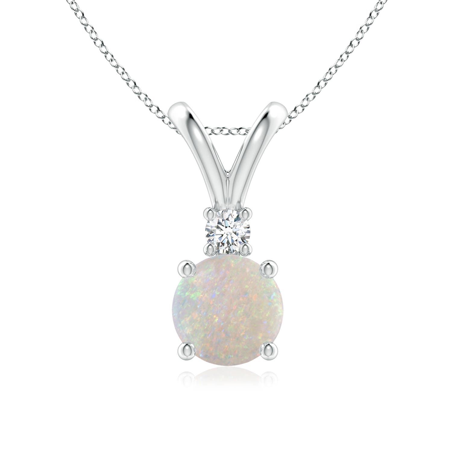 AA - Opal / 0.82 CT / 14 KT White Gold