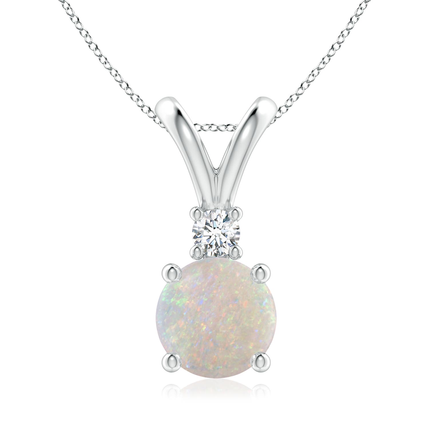 AA - Opal / 1.24 CT / 14 KT White Gold