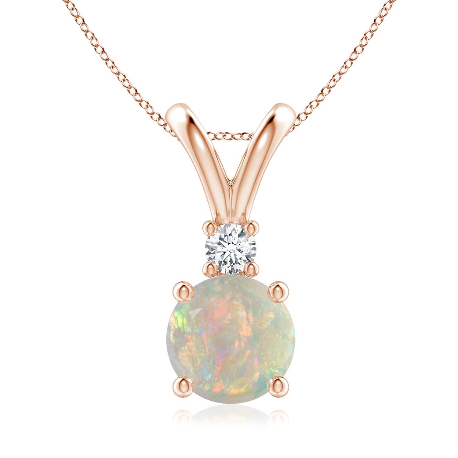 AAAA - Opal / 1.24 CT / 14 KT Rose Gold