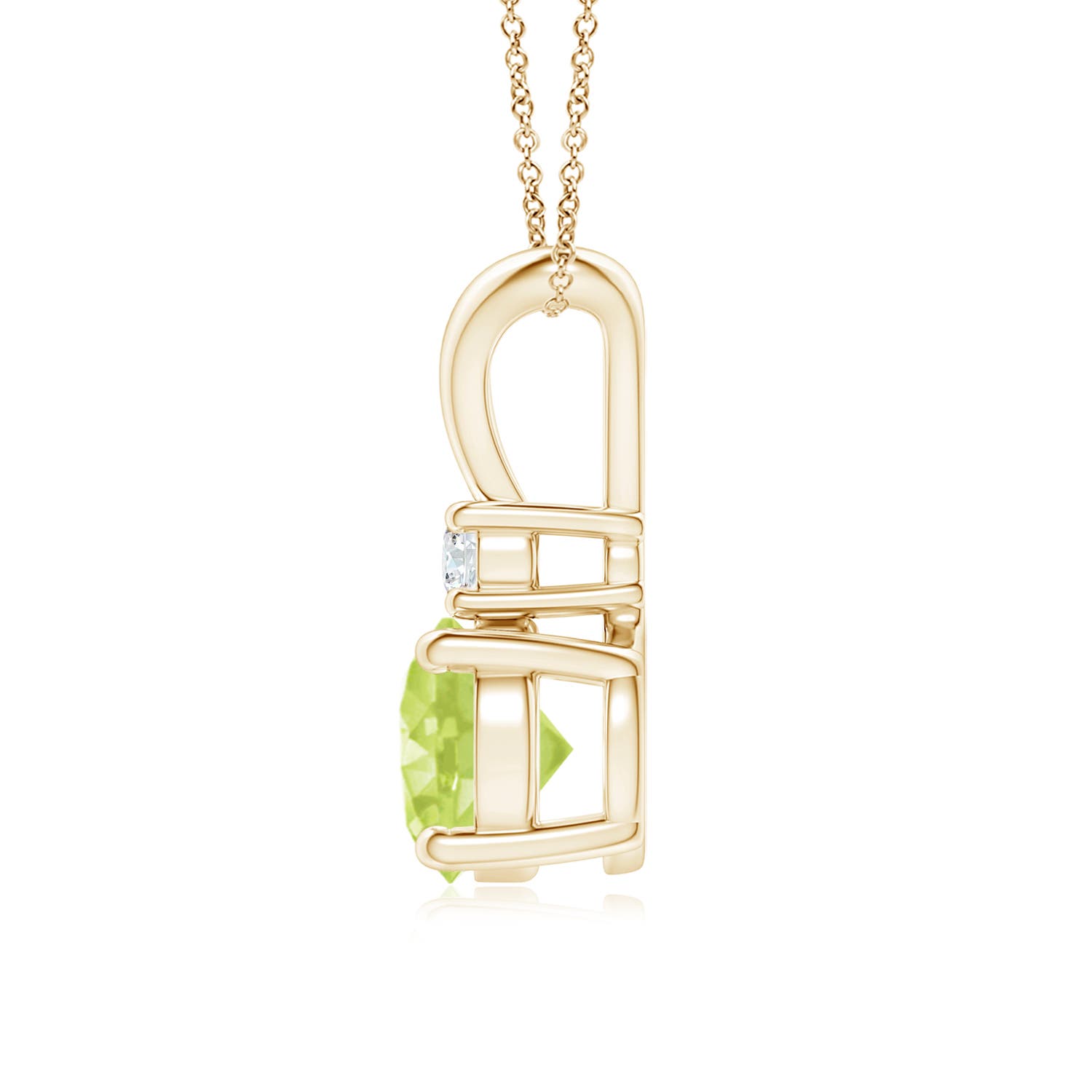 A - Peridot / 1.47 CT / 14 KT Yellow Gold