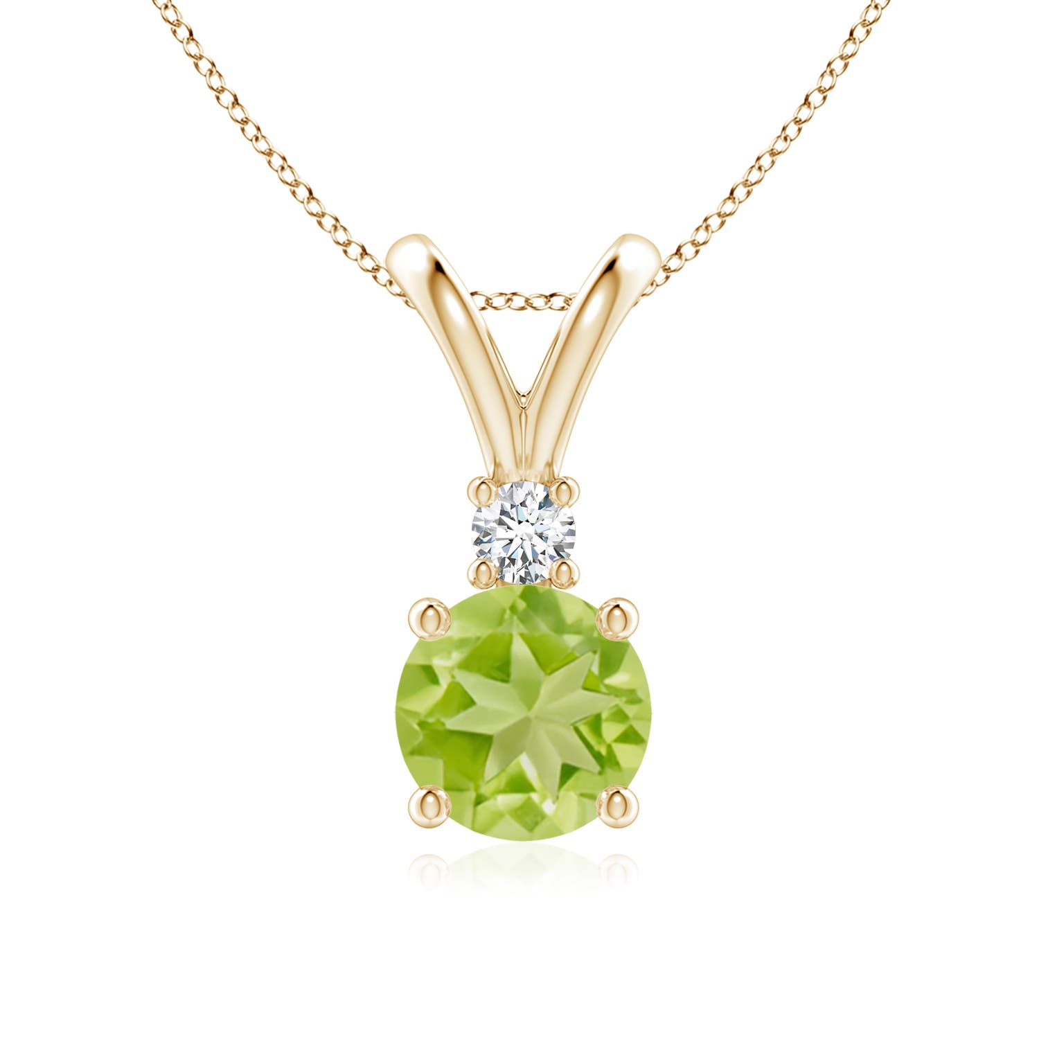 AA - Peridot / 1.47 CT / 14 KT Yellow Gold