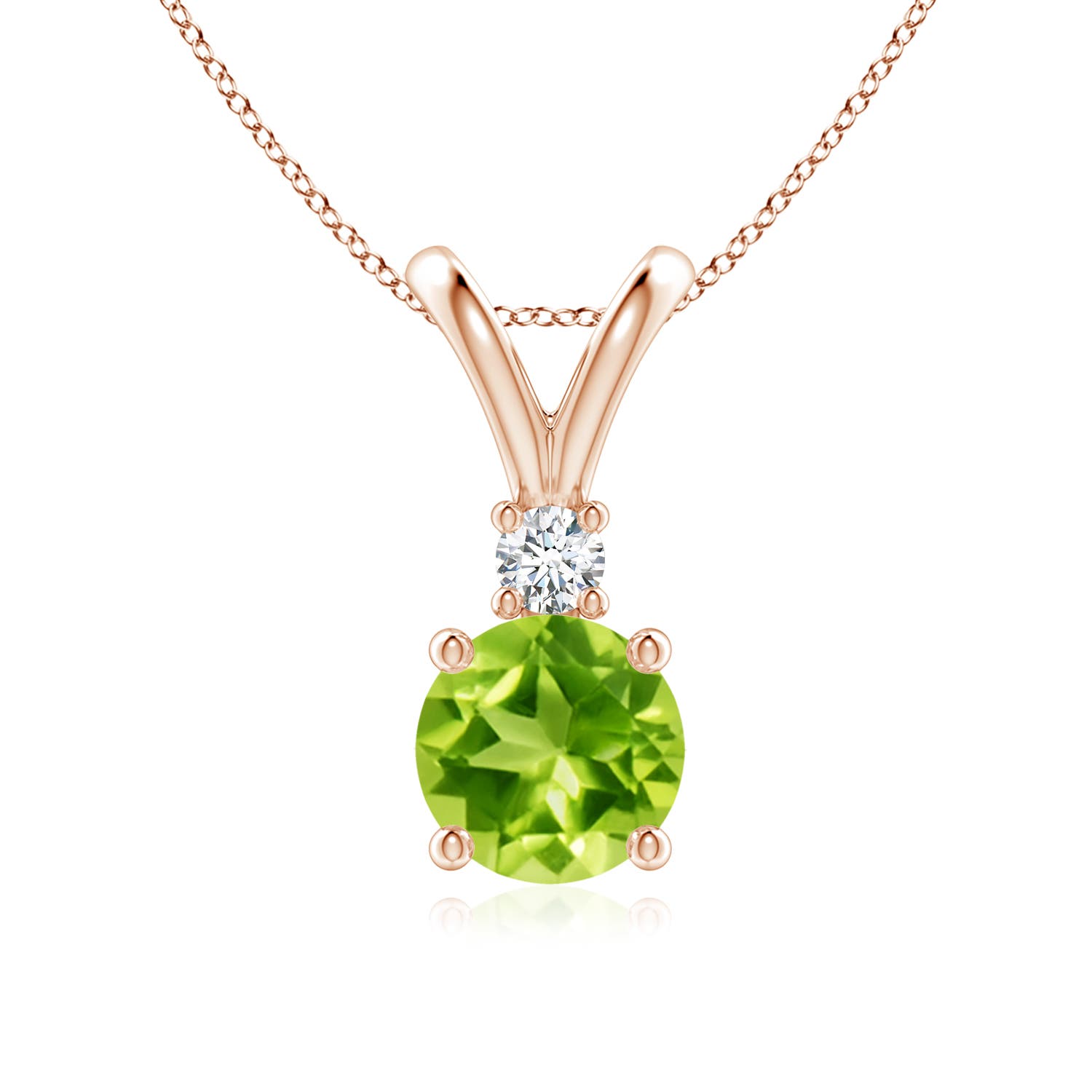 AAA - Peridot / 1.47 CT / 14 KT Rose Gold