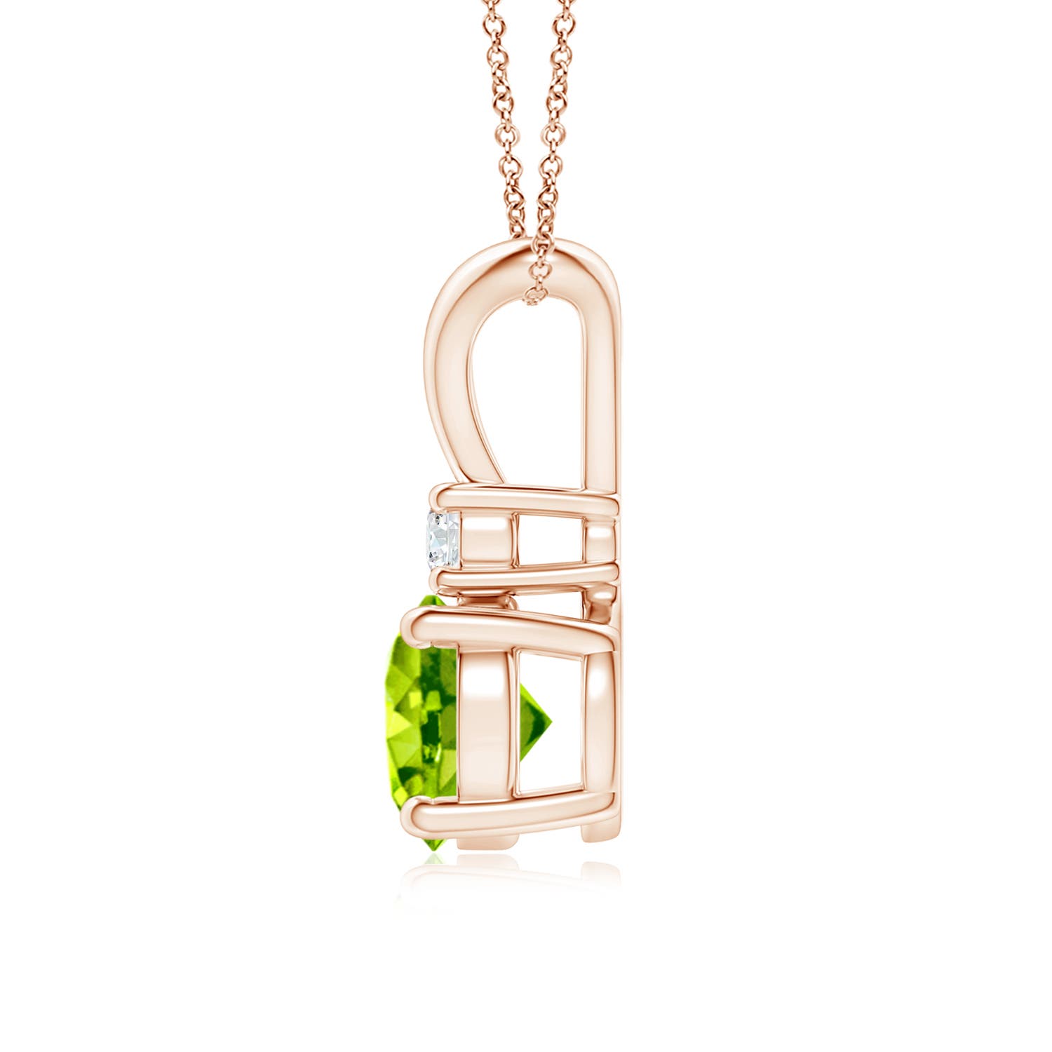 AAA - Peridot / 1.47 CT / 14 KT Rose Gold