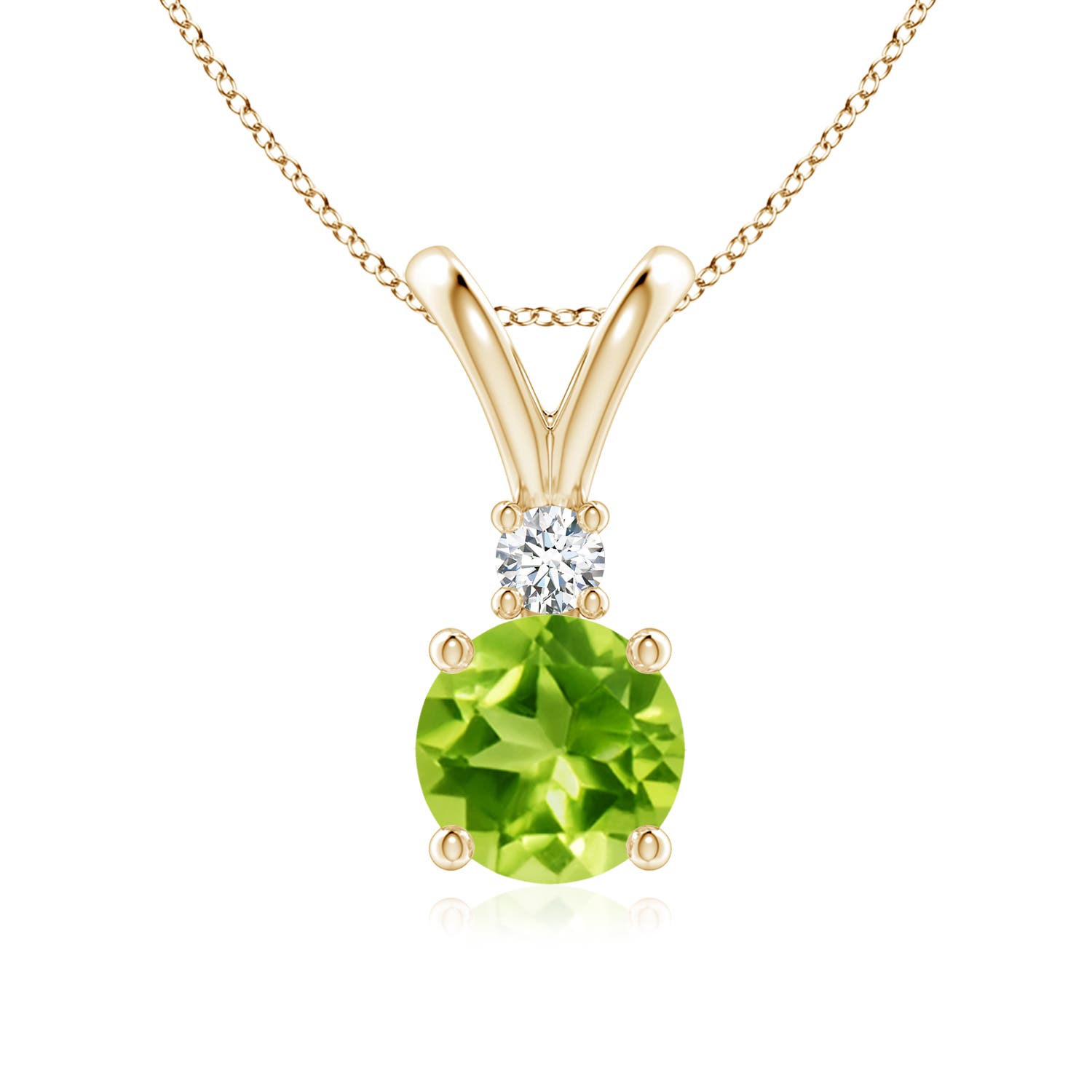 AAA - Peridot / 1.47 CT / 14 KT Yellow Gold