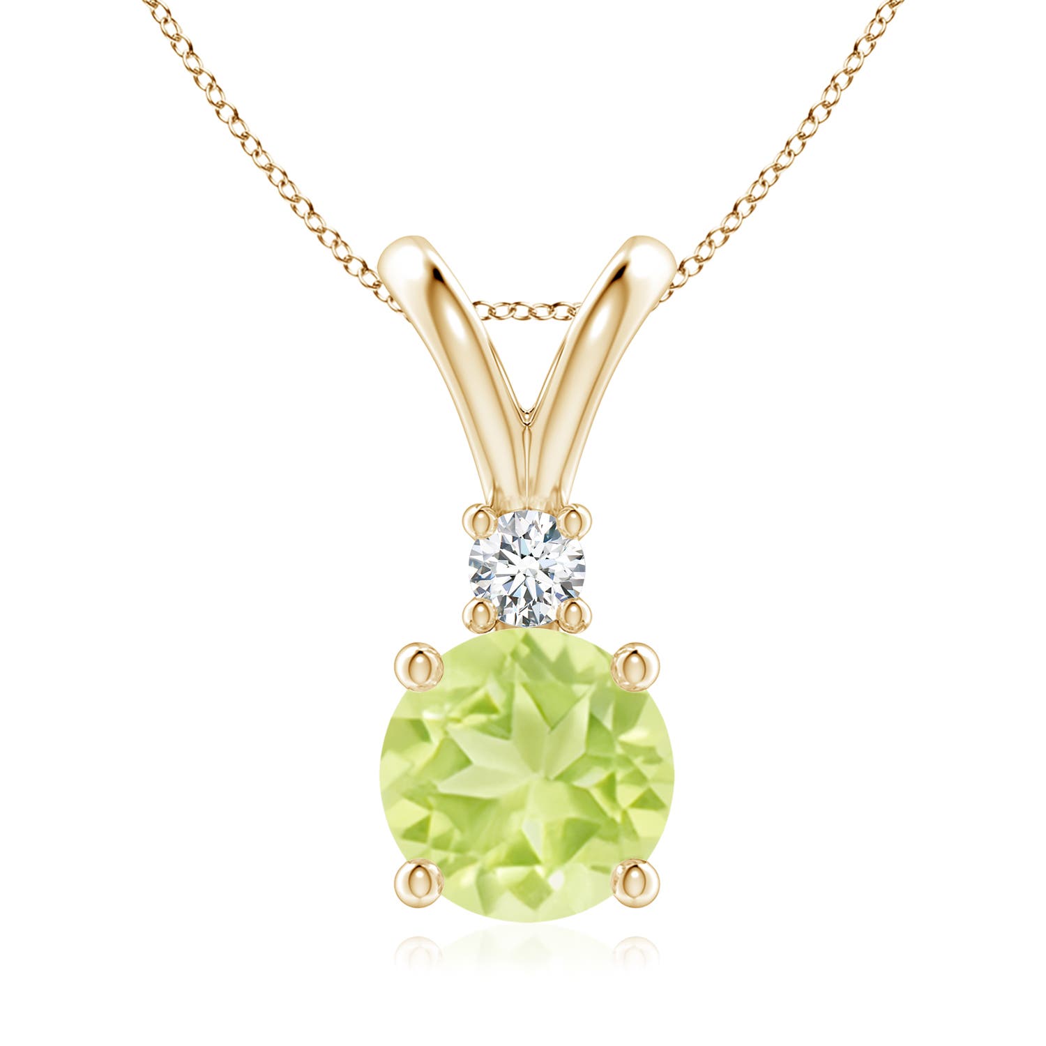 A - Peridot / 2.09 CT / 14 KT Yellow Gold