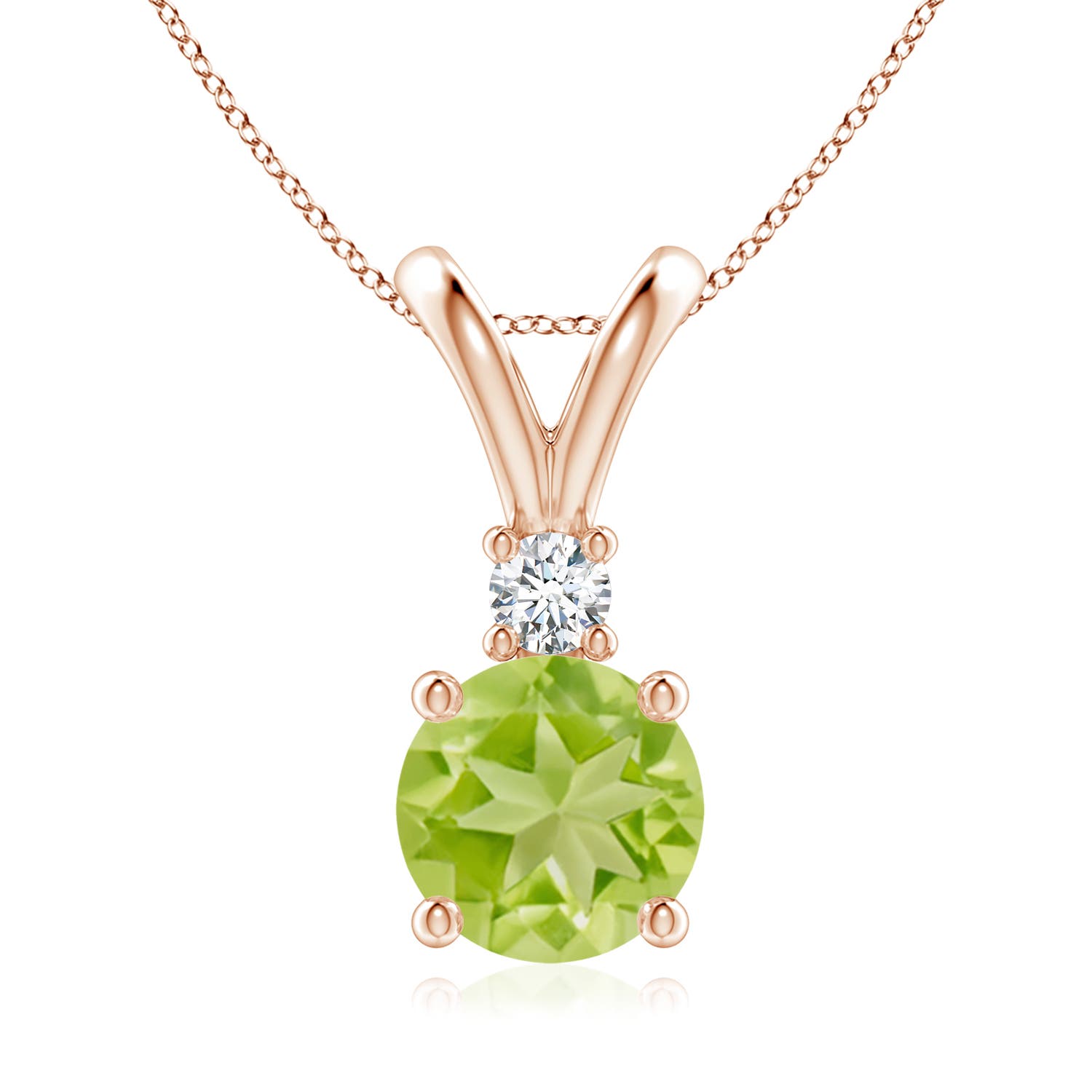 AA - Peridot / 2.09 CT / 14 KT Rose Gold