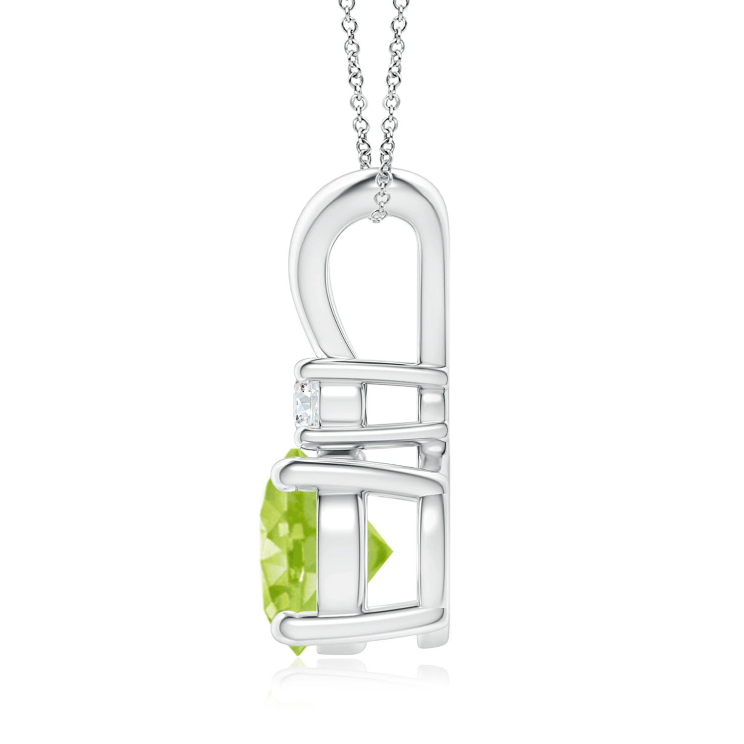 AA - Peridot / 2.09 CT / 14 KT White Gold