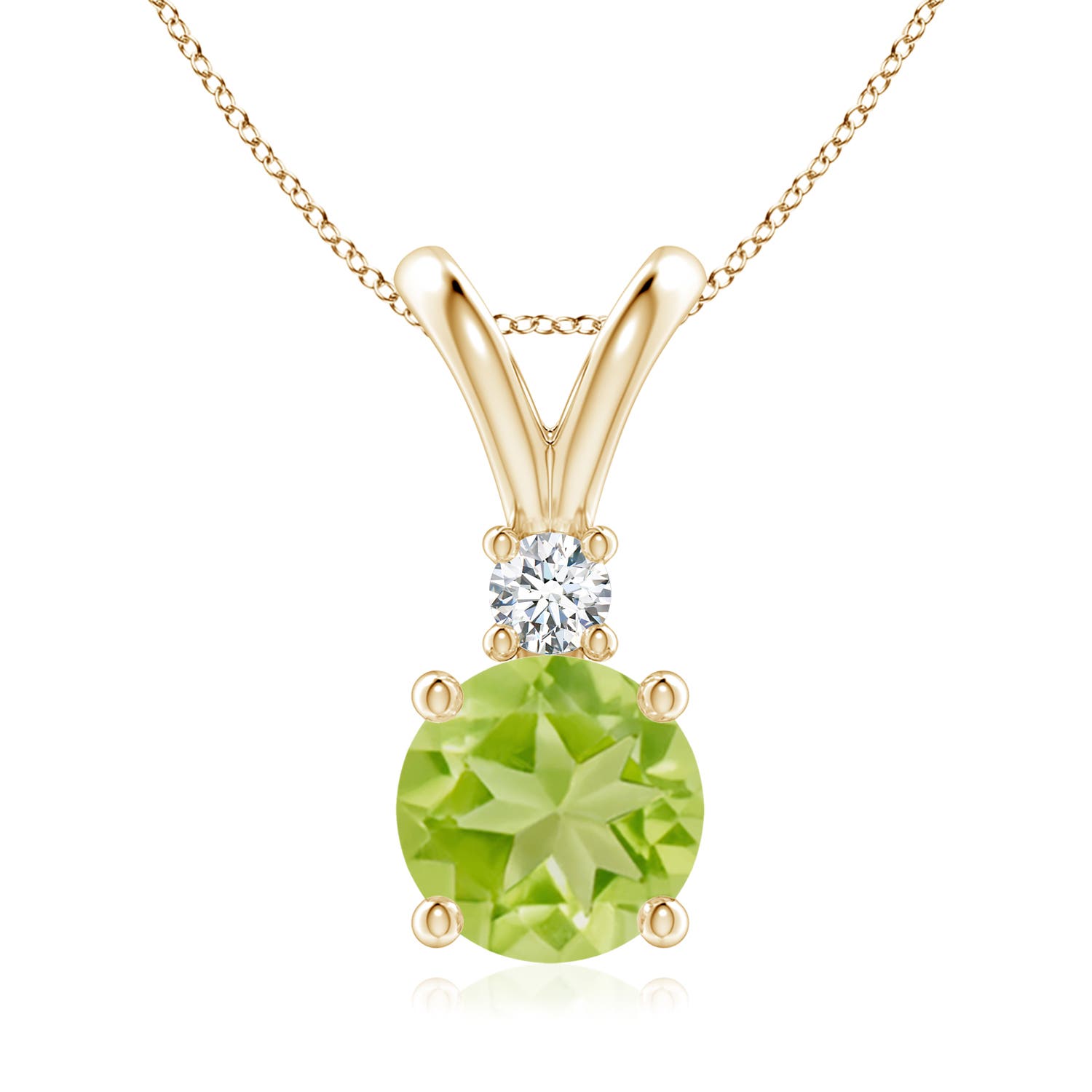 AA - Peridot / 2.09 CT / 14 KT Yellow Gold