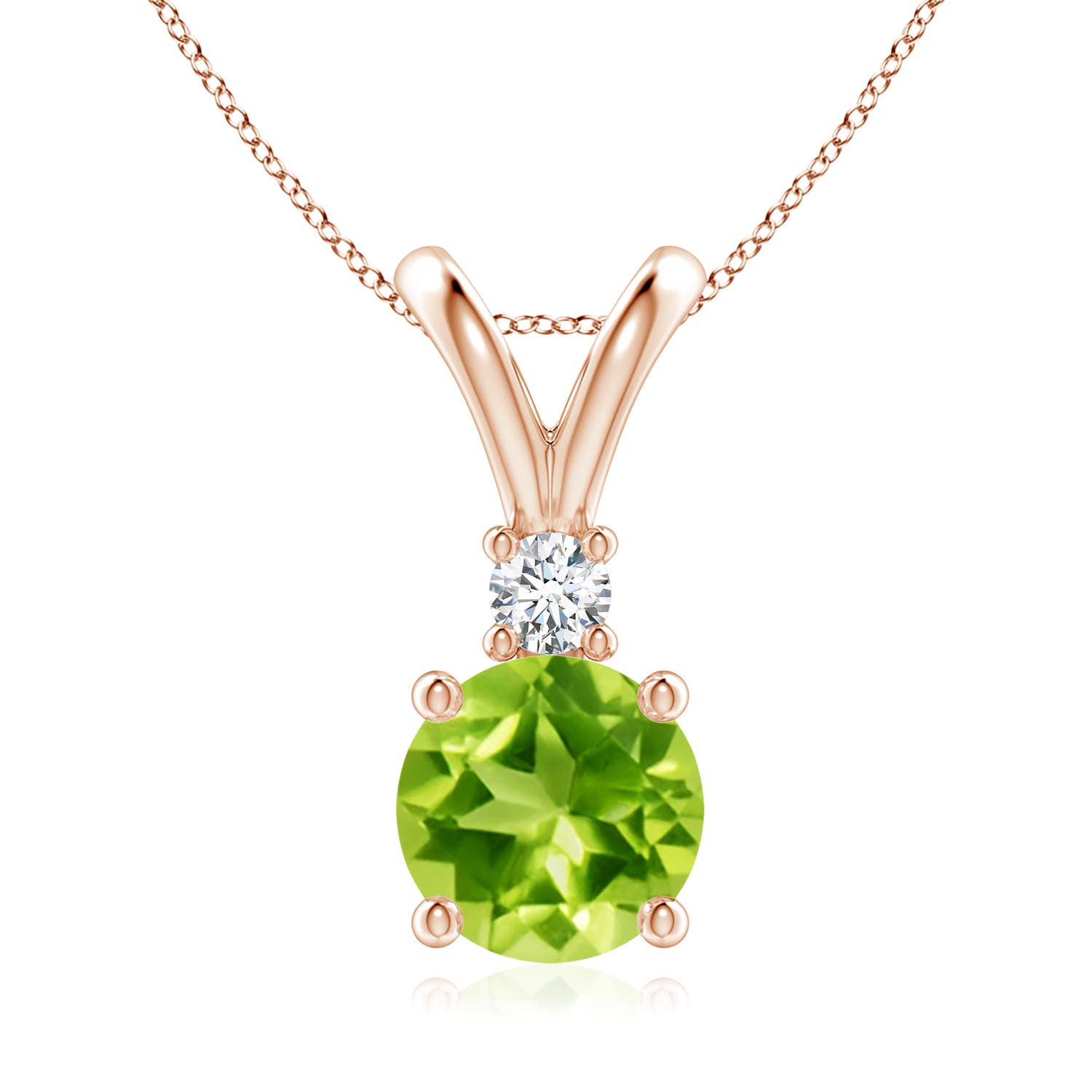 AAA - Peridot / 2.09 CT / 14 KT Rose Gold