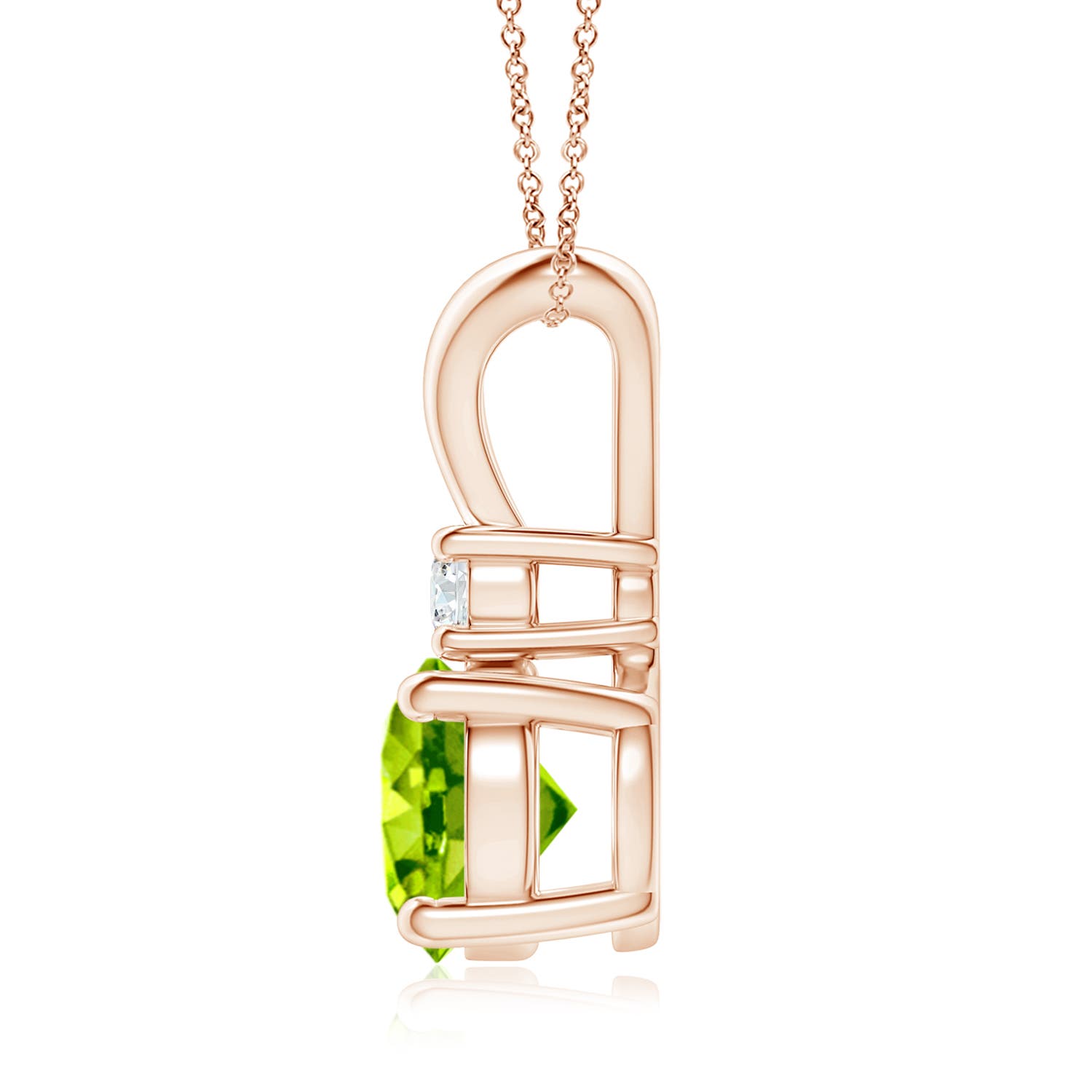 AAA - Peridot / 2.09 CT / 14 KT Rose Gold