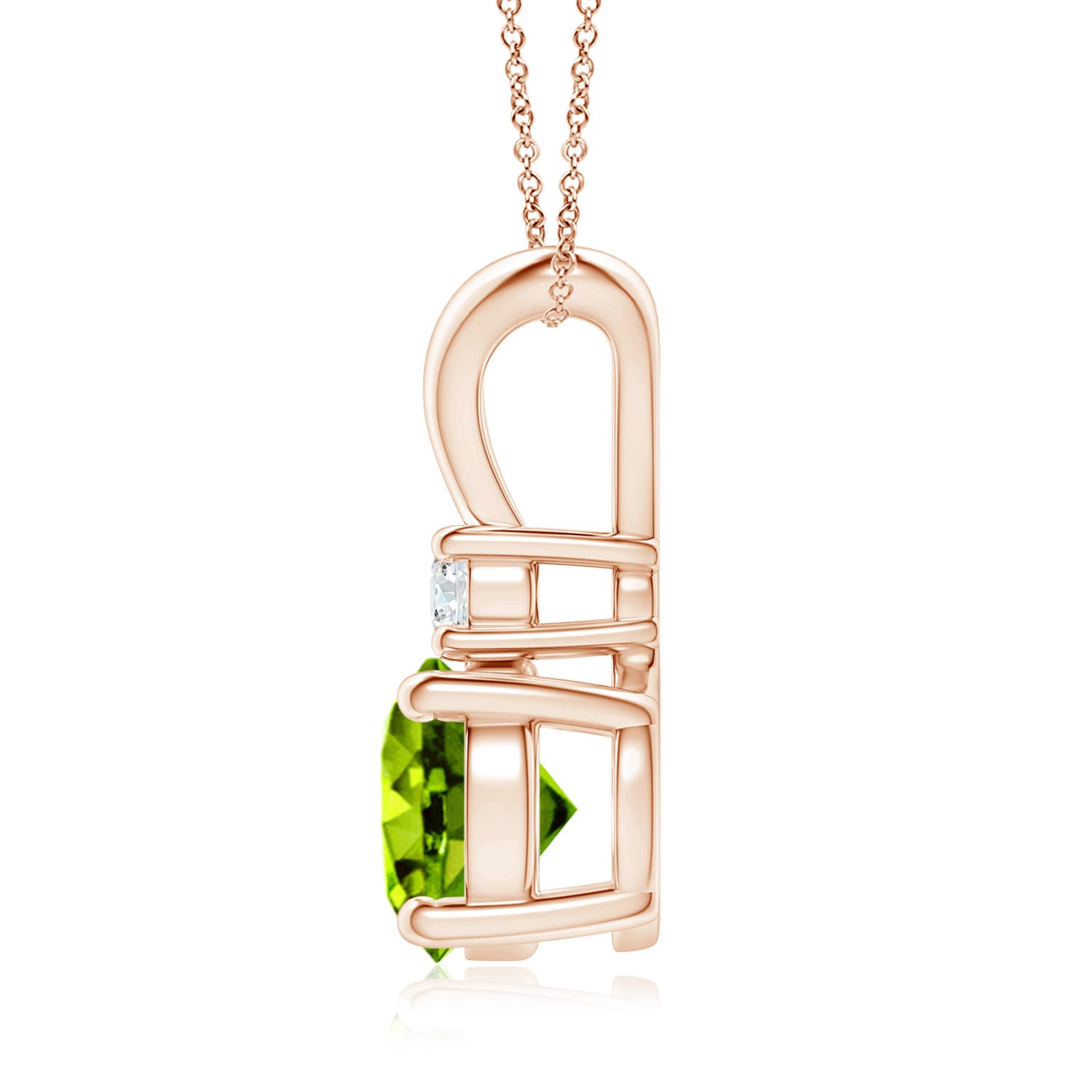 AAAA - Peridot / 2.09 CT / 14 KT Rose Gold