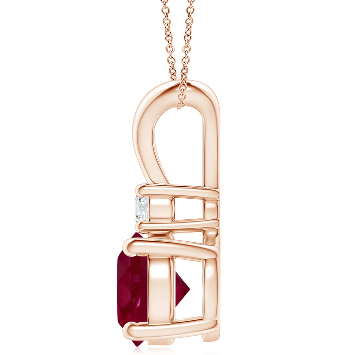 A - Ruby / 4.66 CT / 14 KT Rose Gold