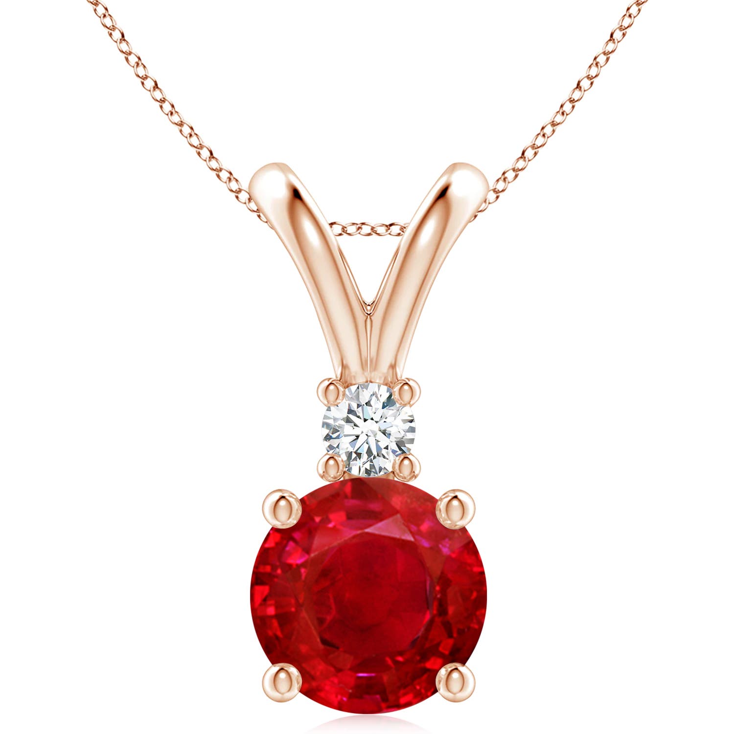 AAA - Ruby / 4.66 CT / 14 KT Rose Gold