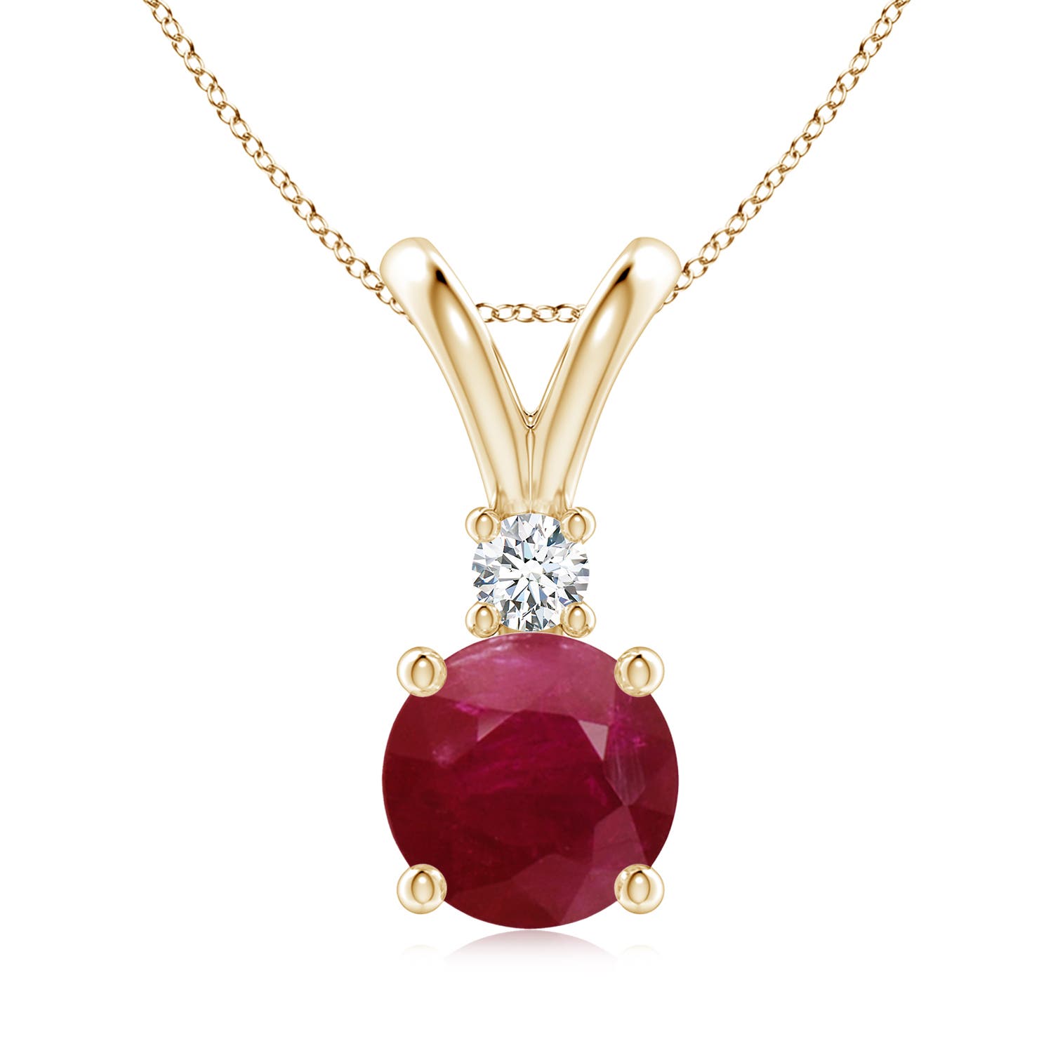 A - Ruby / 2.2 CT / 14 KT Yellow Gold