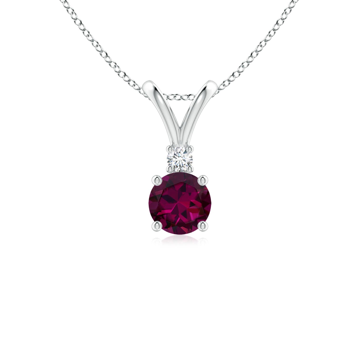 Shop Platinum Rhodolite Garnet Pendants for Women | Angara