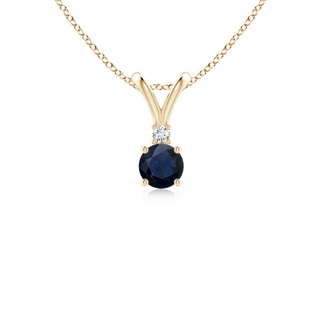 Round A Blue Sapphire