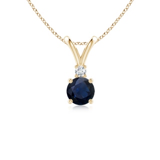 Round A Blue Sapphire