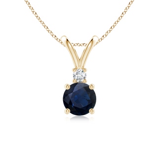 Round A Blue Sapphire