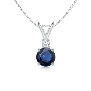 Round AA Blue Sapphire