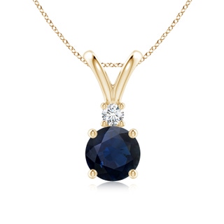 Round A Blue Sapphire