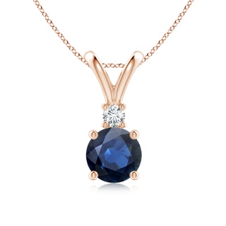 Round AA Blue Sapphire