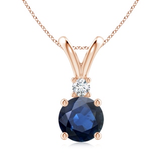 Round AA Blue Sapphire