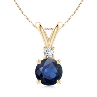 Round AA Blue Sapphire