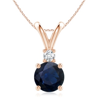Round A Blue Sapphire