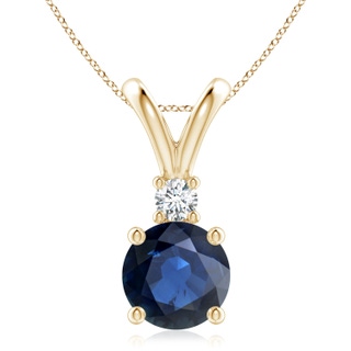 Round AA Blue Sapphire