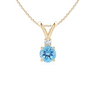 Round A Swiss Blue Topaz