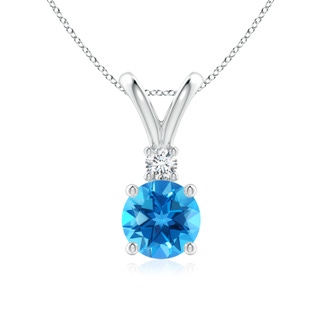 Round AAAA Swiss Blue Topaz