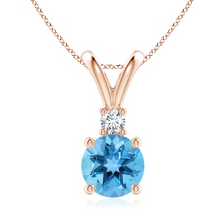 Round AA Swiss Blue Topaz