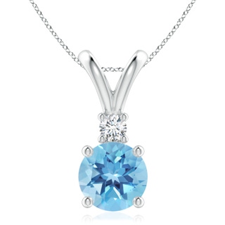 Round A Swiss Blue Topaz