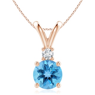 Round AA Swiss Blue Topaz
