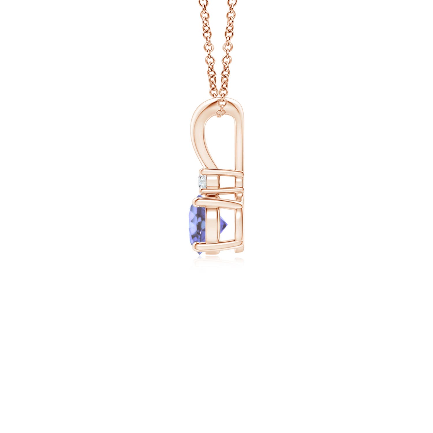 AA - Tanzanite / 0.26 CT / 14 KT Rose Gold