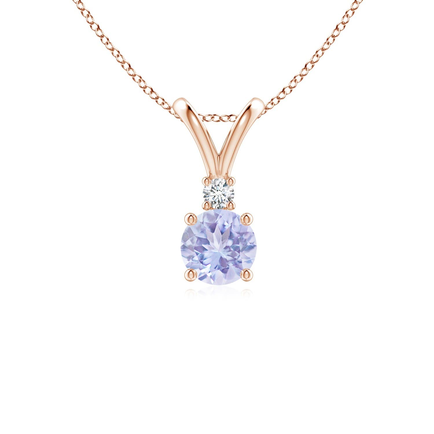 A - Tanzanite / 0.53 CT / 14 KT Rose Gold